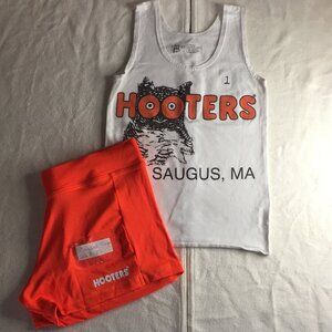 B26 #1 Hooters Girl Worn Uniform Sexy Tank & New Shorts from Saugus MA Size XS
